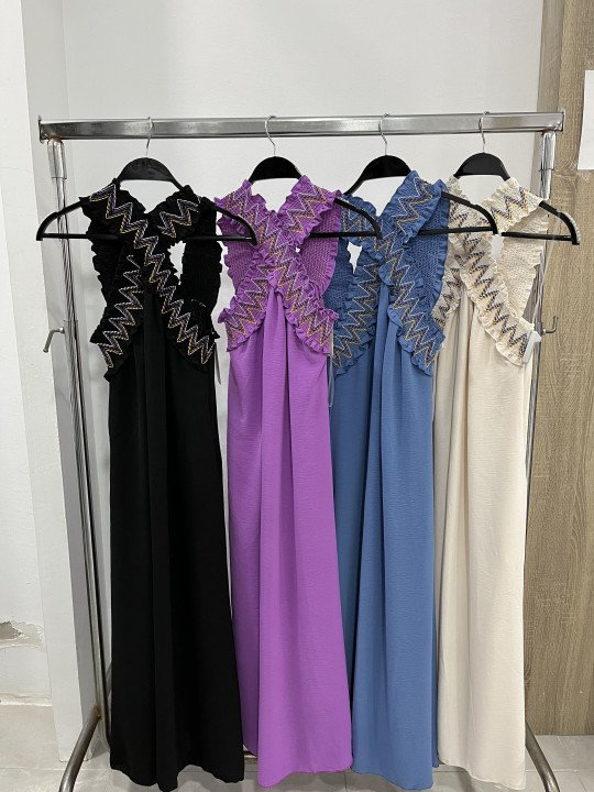 Vestido cruzado elástico
