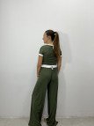 Conjunto canalé largo