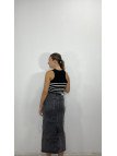 Falda vaquera negra